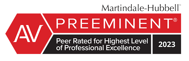 AV Preeminent peer rating